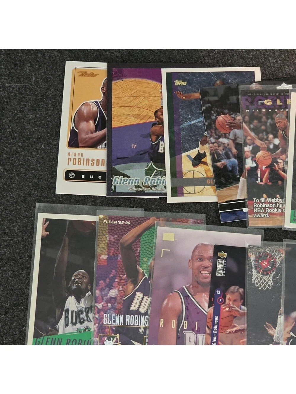 Glenn Robinson Lot (51 Cards) With Rookies, Base, Inserts, 90s